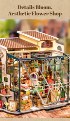 Emily's Flower Shop - DIY Miniature House with Light