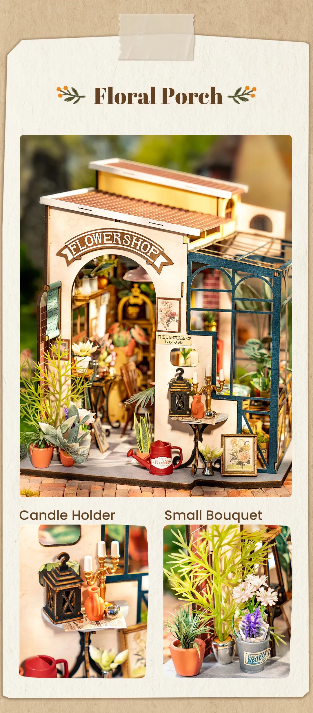Emily's Flower Shop - DIY Miniature House