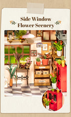 Emily's Flower Shop - DIY Miniature House with Light
